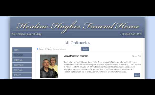 Henline-Hughes Funeral Home Obituaries 2023 Best Info